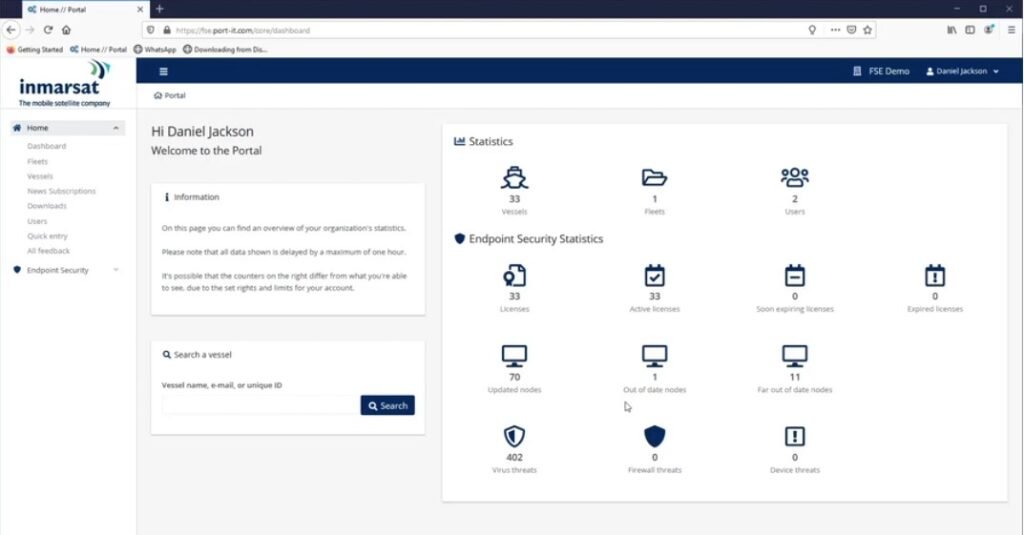 Portal de terminales seguros para flotas